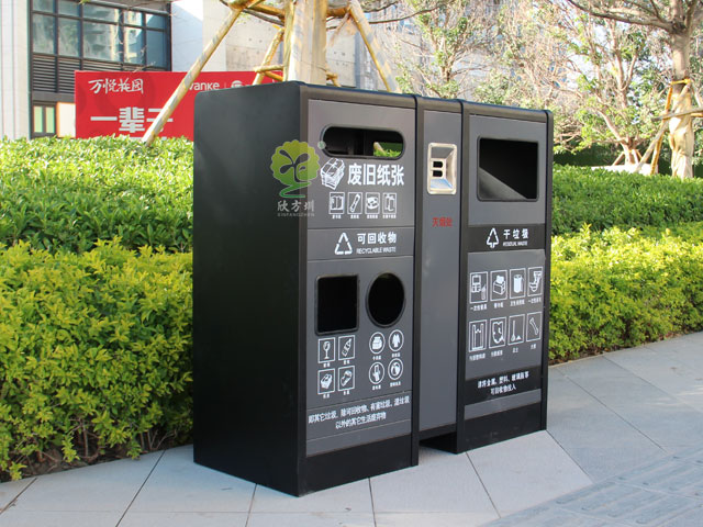 東莞樓盤(pán)戶(hù)外分類(lèi)果皮箱定制廠家