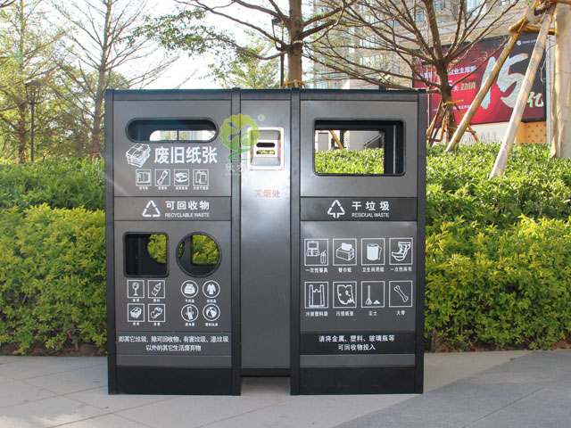 東莞樓盤(pán)戶(hù)外分類(lèi)果皮箱定制廠家