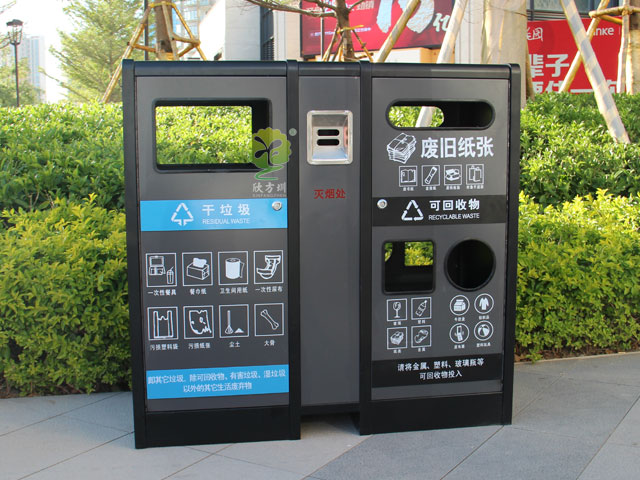 東莞樓盤(pán)戶(hù)外分類(lèi)果皮箱定制廠家