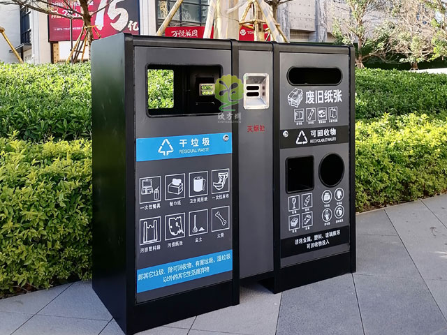 東莞樓盤(pán)戶(hù)外分類(lèi)果皮箱定制廠家