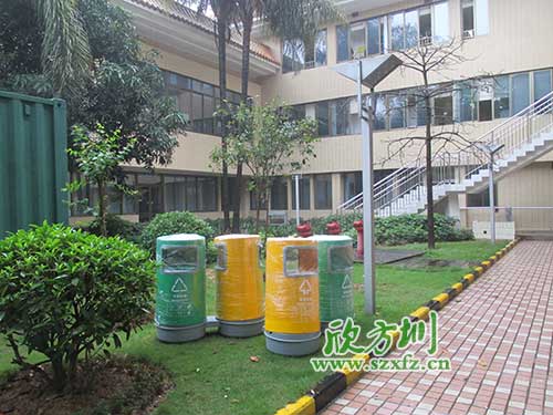 韶關物業分類玻璃鋼垃圾桶，提升社區好環境。