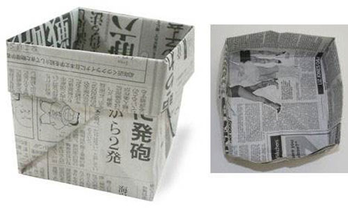 用紙折垃圾桶手工怎么折，學手工制作折紙垃圾桶