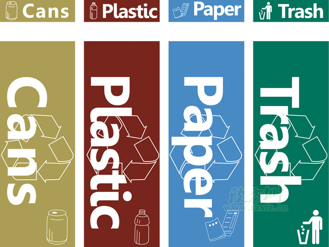 垃圾桶圖標及分類標識有哪些？