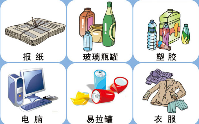 垃圾桶圖標及分類標識有哪些？